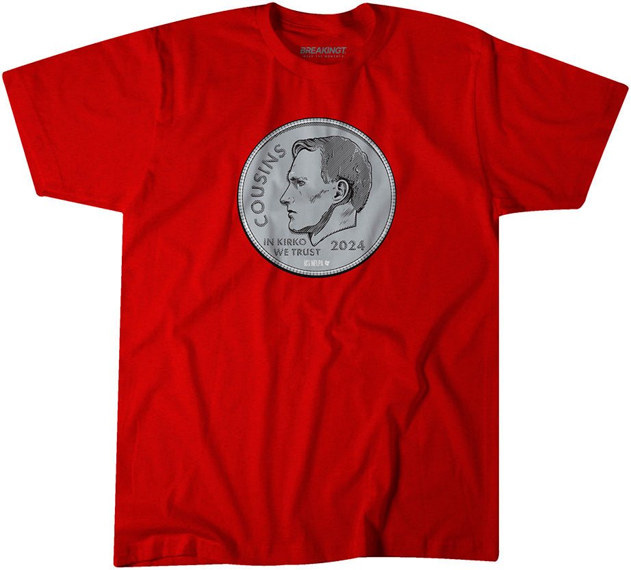 Kirk Cousins: In Kirko We Trust Shirt, Atlanta - NFLPA - BreakingT