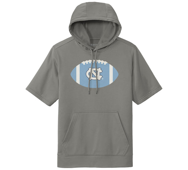 UNC Football: Ball Logo Short Sleeve Hoodie