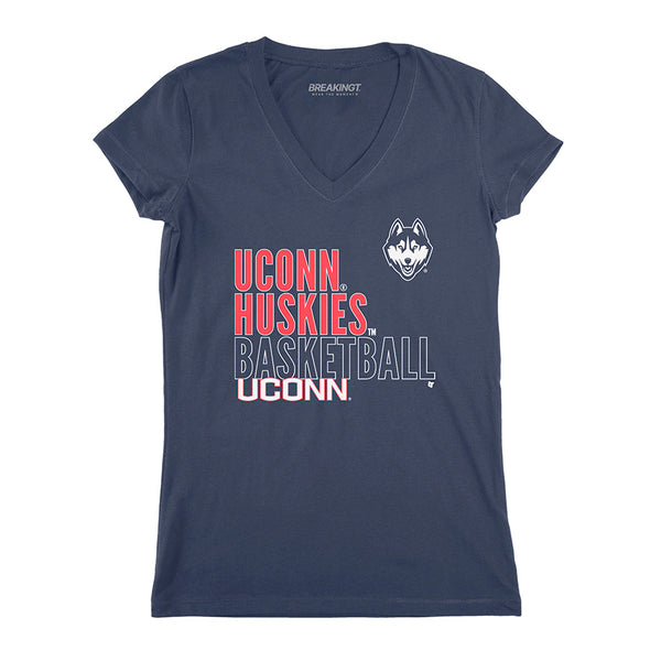 UConn Basketball: Text Logo Overlay