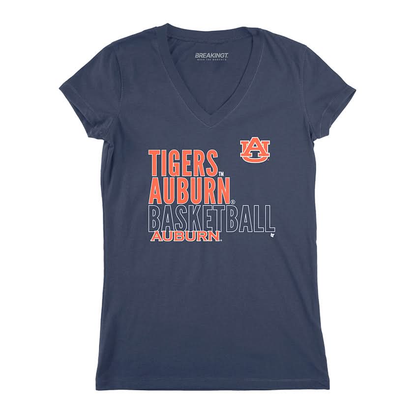 Auburn Basketball: Text Logo Overlay