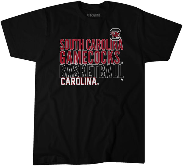 South Carolina Basketball: Text Logo Overlay