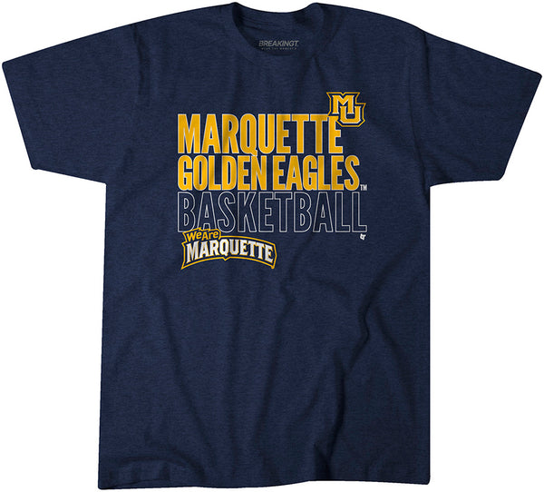 Marquette Basketball: Text Logo Overlay