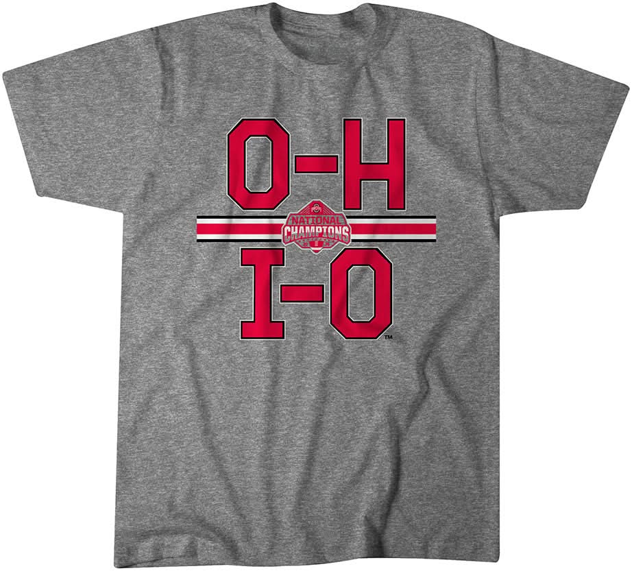 O Hi O-H I-O National Champions Shirt - Ohio State Licensed - BreakingT