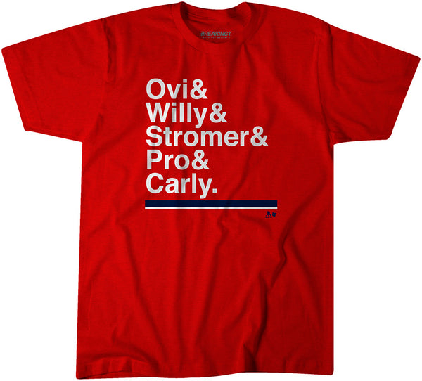 Washington Hockey Ampersand: Ovi & Willy & Stromer & Pro & Carly