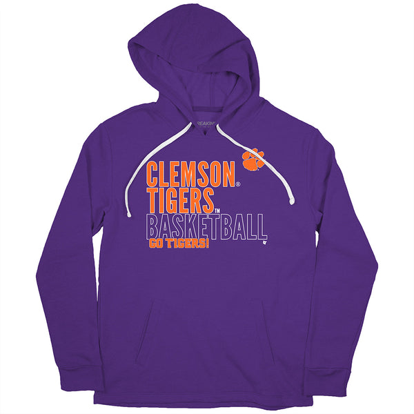 Clemson Basketball: Text Logo Overlay