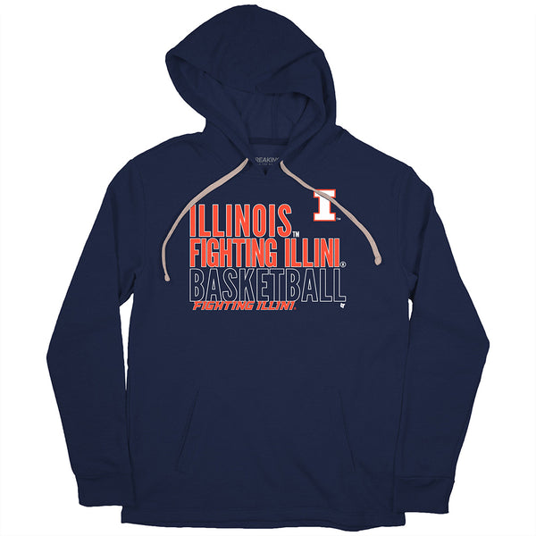 Illinois Basketball: Text Logo Overlay