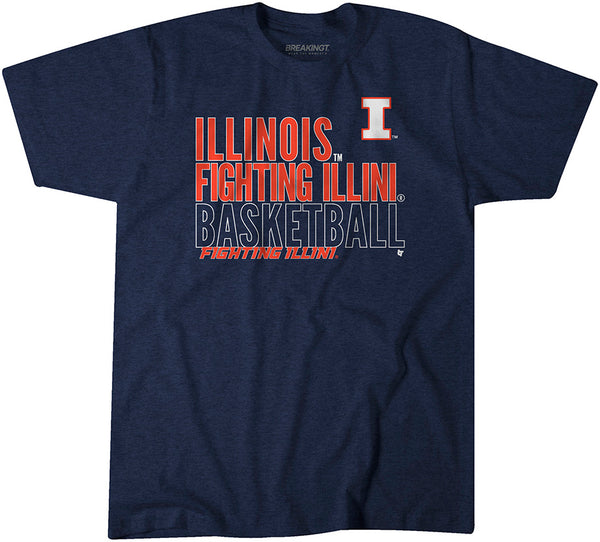 Illinois Basketball: Text Logo Overlay