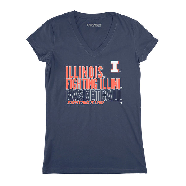 Illinois Basketball: Text Logo Overlay