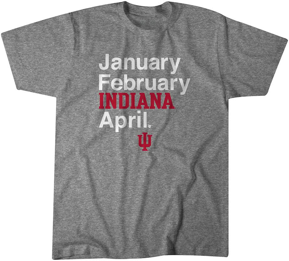 Indiana Basketball: January February INDIANA April