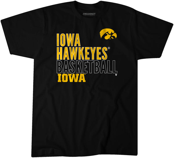 Iowa Basketball: Text Logo Overlay