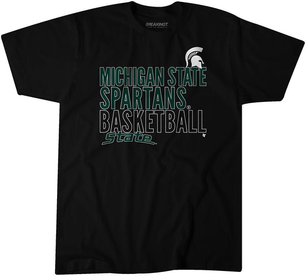 Michigan State Basketball: Text Logo Overlay