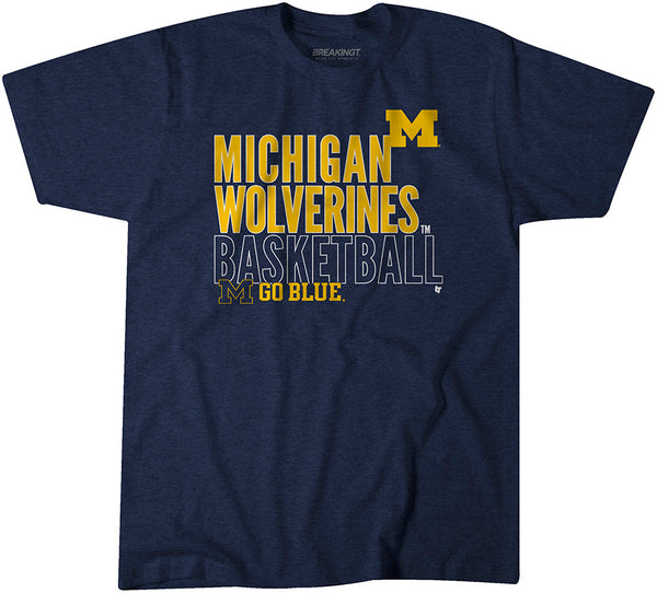 Michigan Basketball: Text Logo Overlay