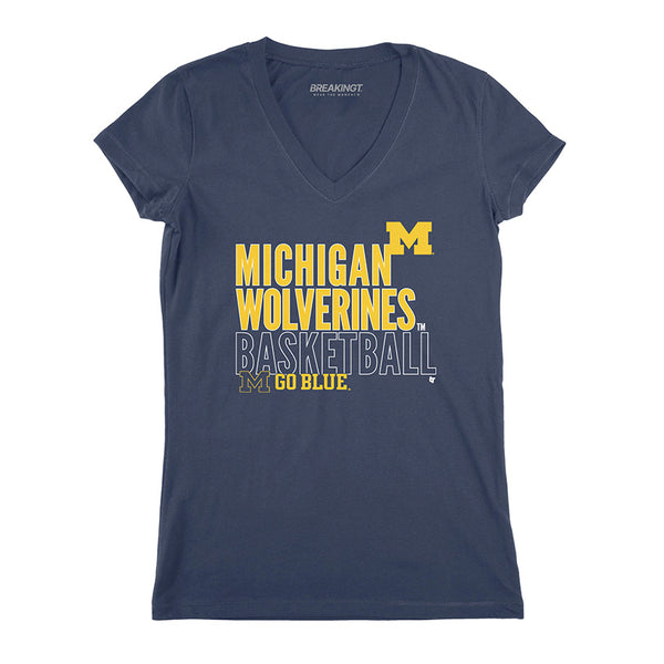 Michigan Basketball: Text Logo Overlay