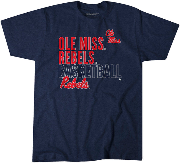 Ole Miss Basketball: Text Logo Overlay