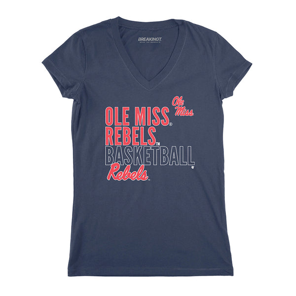 Ole Miss Basketball: Text Logo Overlay