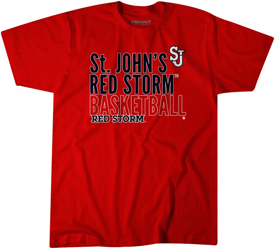 St. John's Basketball: Text Logo Overlay