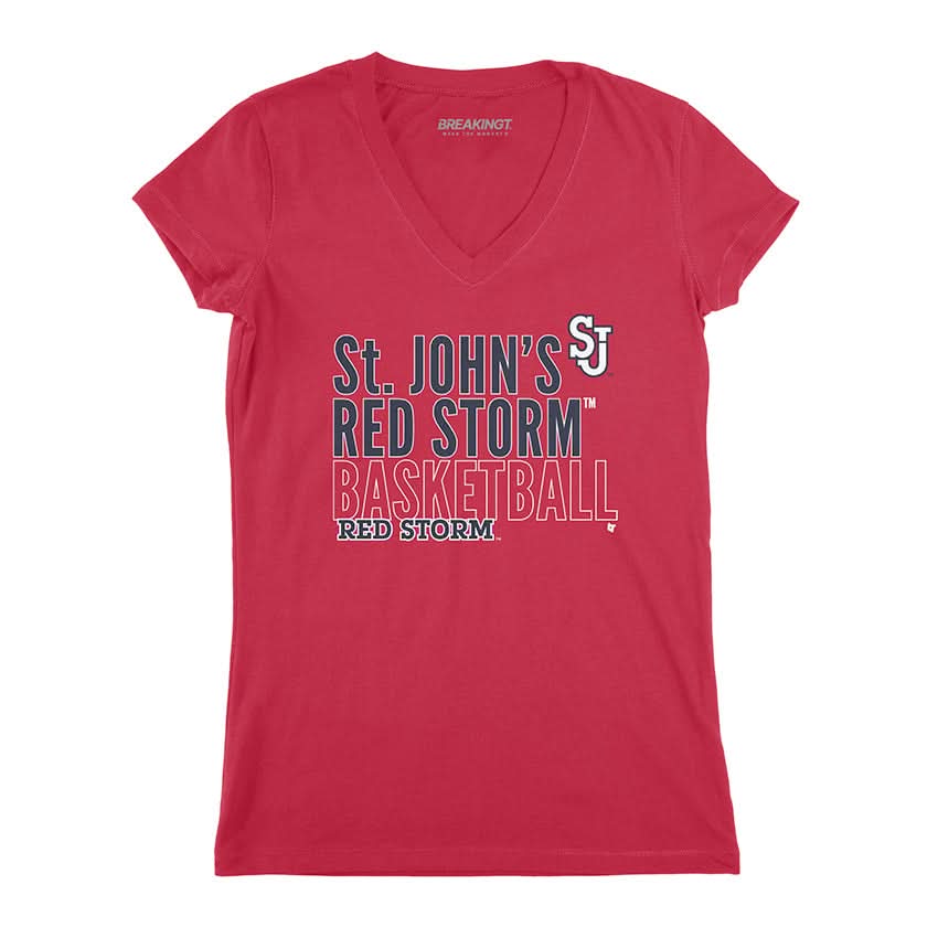 St. John's Basketball: Text Logo Overlay