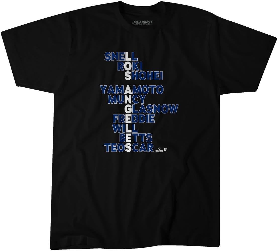 Los Angeles Names Baseball Adult Unisex Tee - BWP