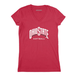 OSU Softball: Logo Stack Shirt - Ohio State Licensed - BreakingT
