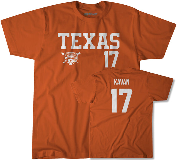 Texas Softball: Teagan Kavan 17 WCWS Champions Shirt - BreakingT