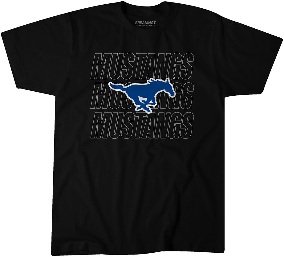 SMU Football Spirit Colors 4-Pack T-Shirt Bundle