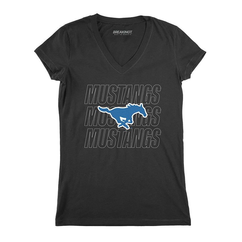 SMU Mustangs: Repeating Wordmark