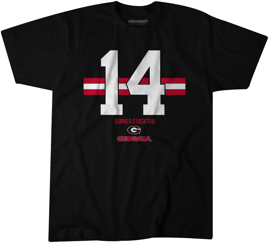 Georgia Football: Gunner Stockton Name Number Stripe