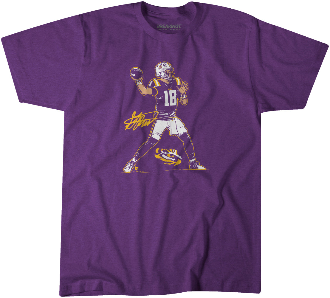 LSU Football: Garrett Nussmeier Superstar Pose