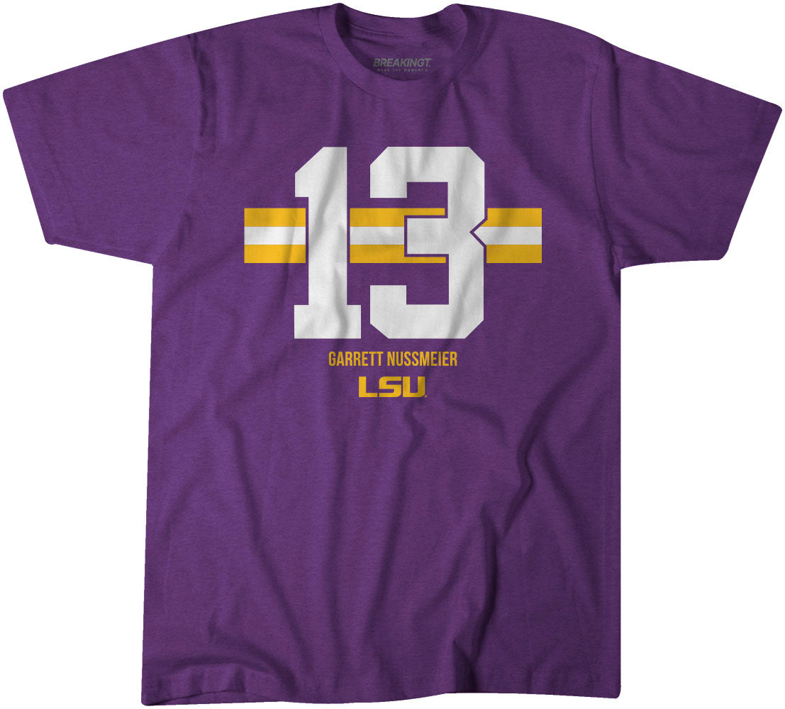 LSU Football: Garrett Nussmeier Name Number Stripe