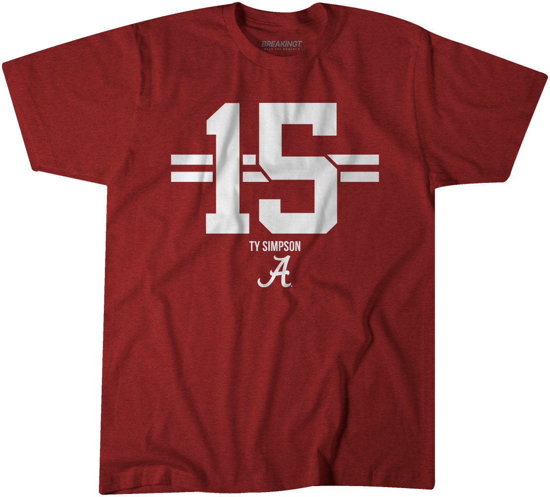 Alabama Football: Ty Simpson Name Number Stripe