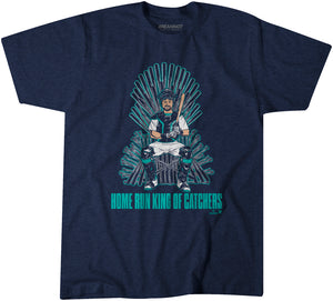 Cal Raleigh: HR King of Catchers Shirt, Seattle - MLBPA x BreakingT