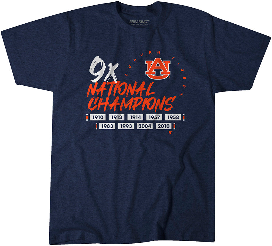 Auburn Football: Nine-Time National Champions