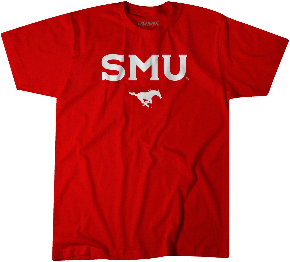 SMU Mustangs: Red Wordmark