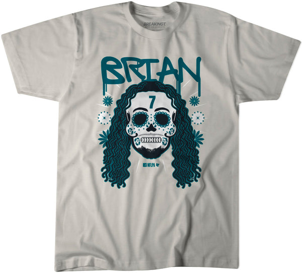 Brian Thomas Jr: Sugar Skull Remix Shirt, JAX - NFLPA x BreakingT