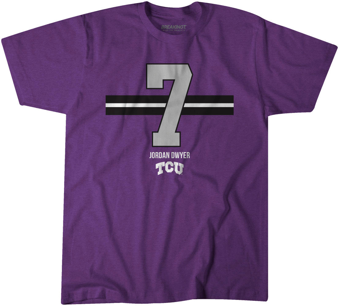TCU Football: Jordan Dwyer 7 Stripe