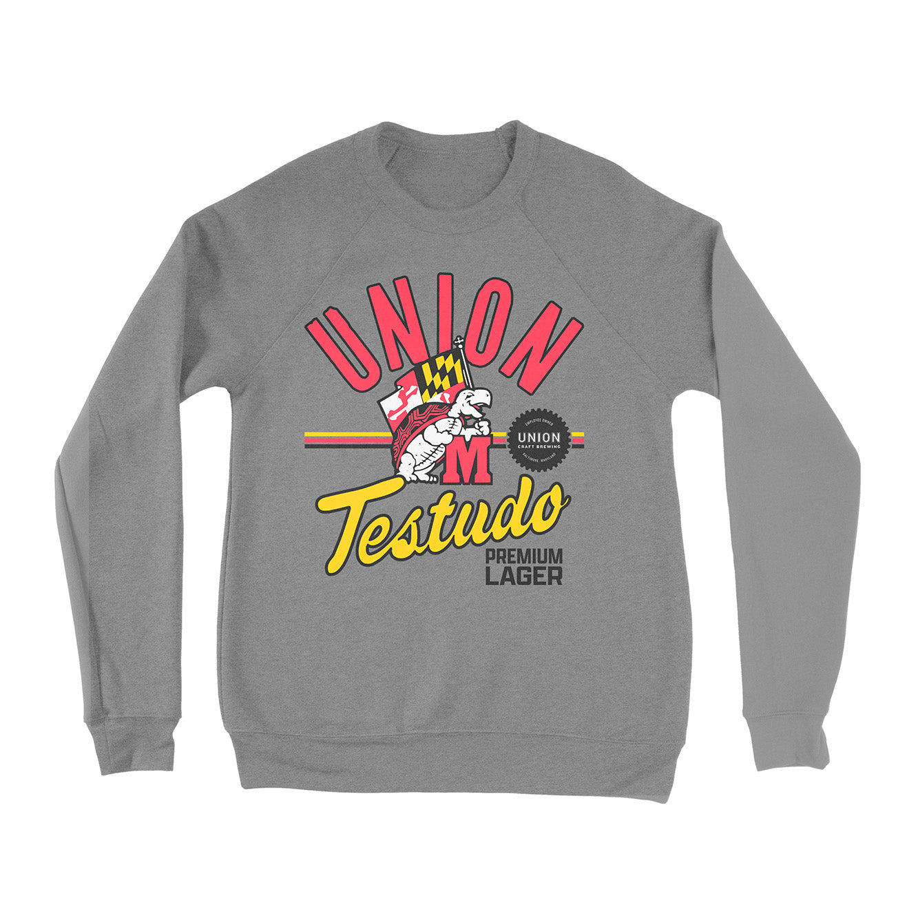 Union Craft Brewing & Maryland Terrapins: Testudo Premium Lager Crewneck Sweatshirt