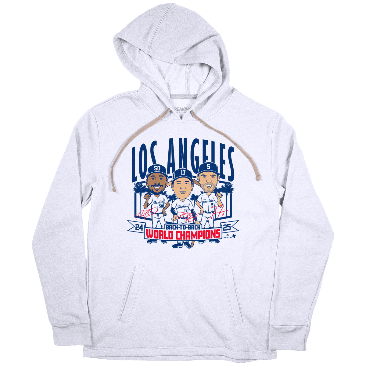 Los Angeles Baseball: Back-to-Back World Champs Caricatures