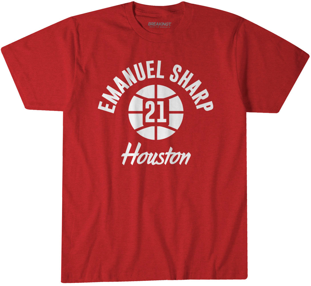 Houston Basketball: Emanuel Sharp Name Number Ball