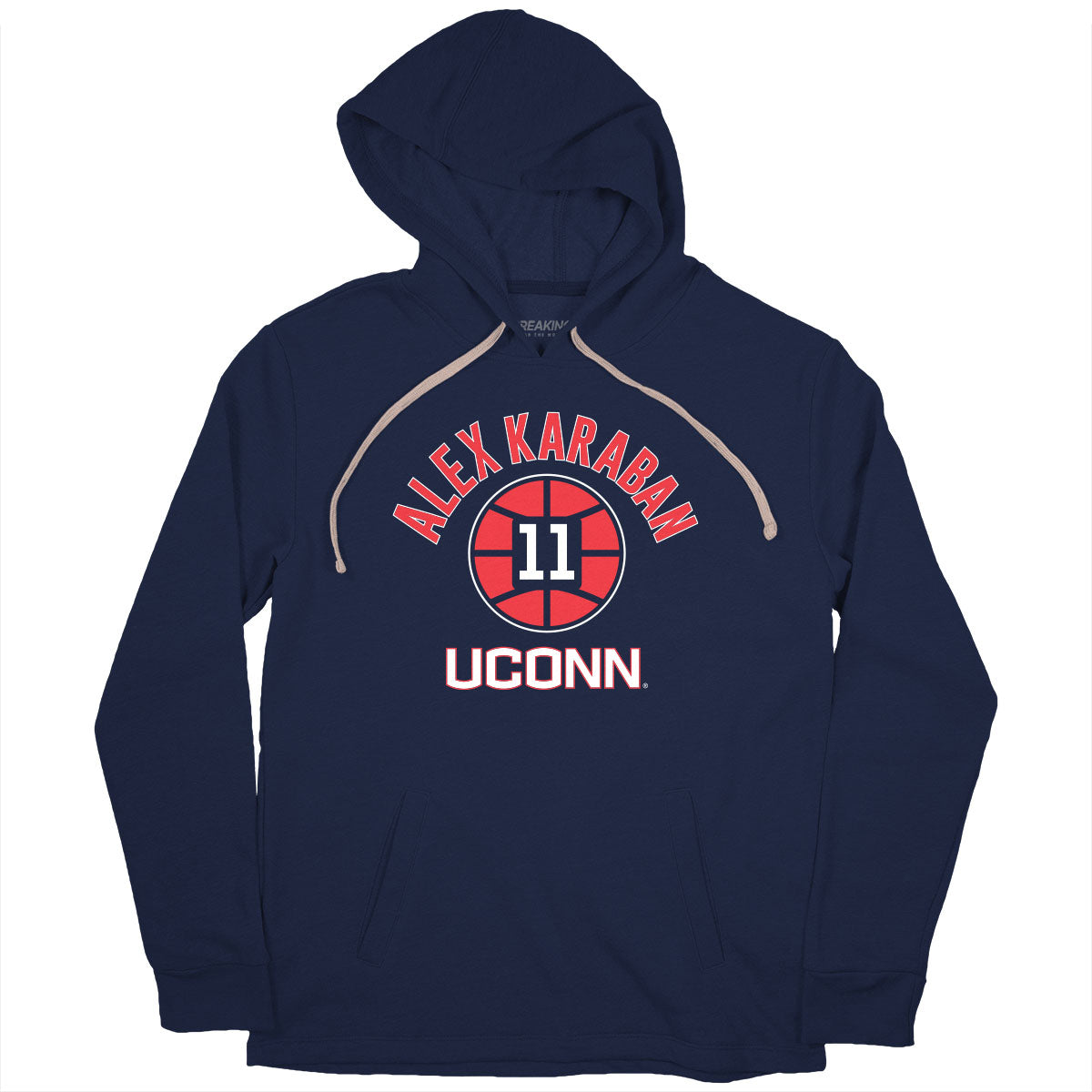 UConn Basketball: Alex Karaban Name Number Ball