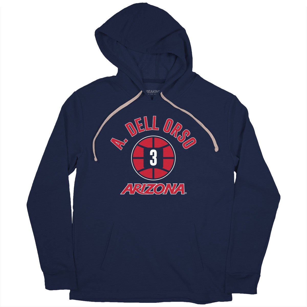 Arizona Basketball: Anthony Dell'Orso Name Number Ball