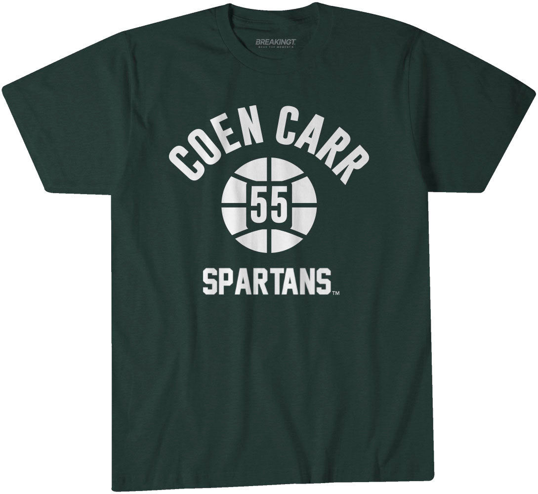 Michigan State Basketball: Coen Carr Name Number Ball