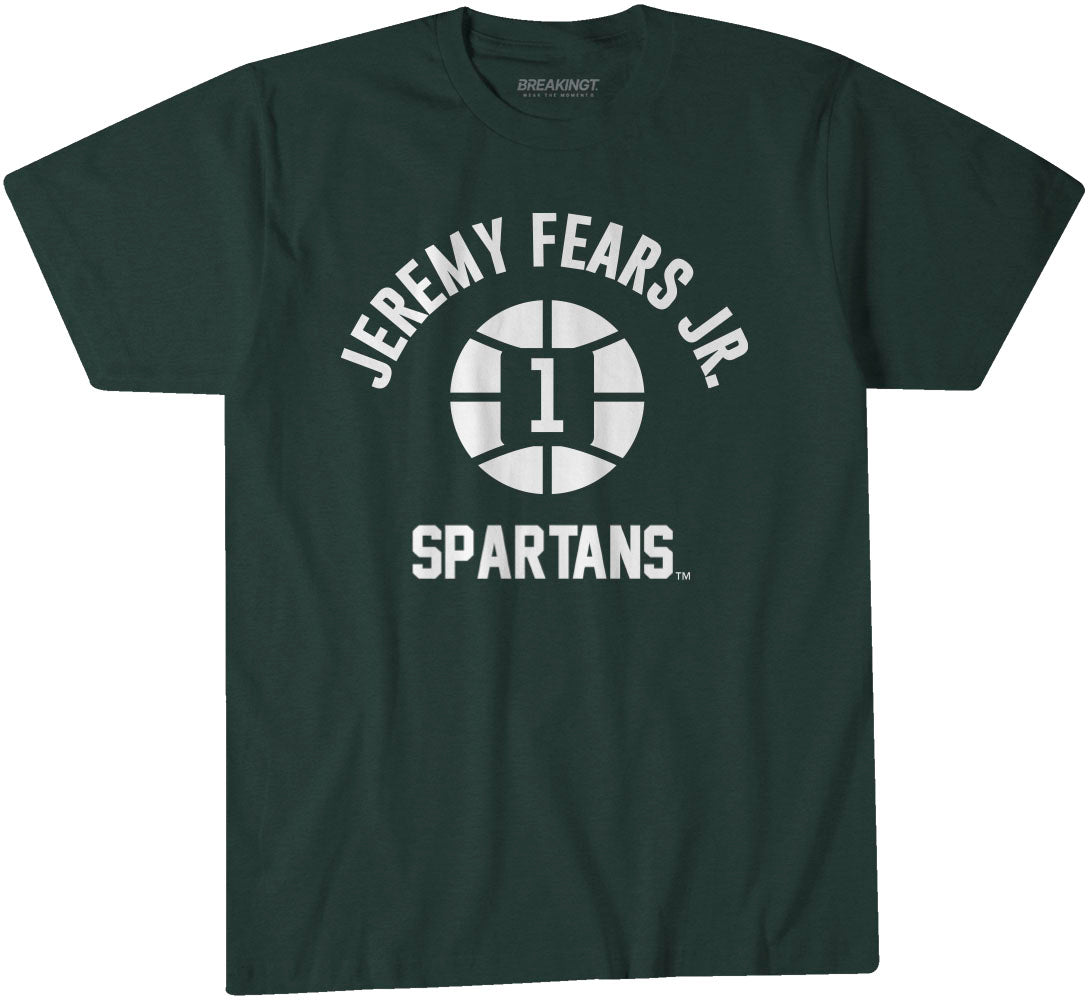 Michigan State Basketball: Jeremy Fears Jr. Name Number Ball