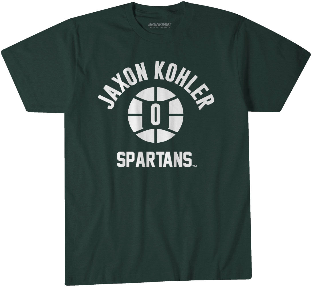 Michigan State Basketball: Jaxon Kohler Name Number Ball