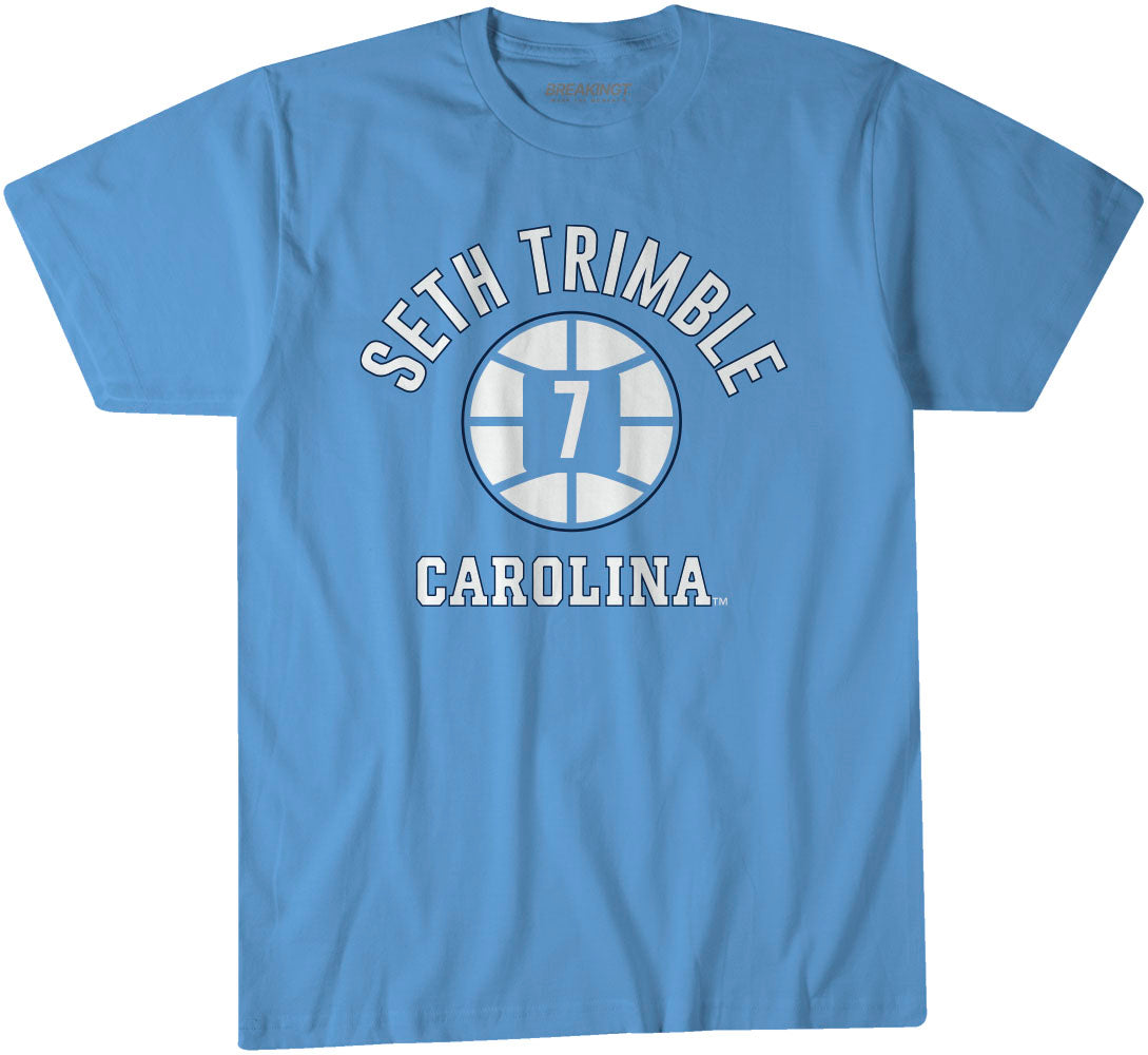 UNC Basketball: Seth Trimble Name Number Ball
