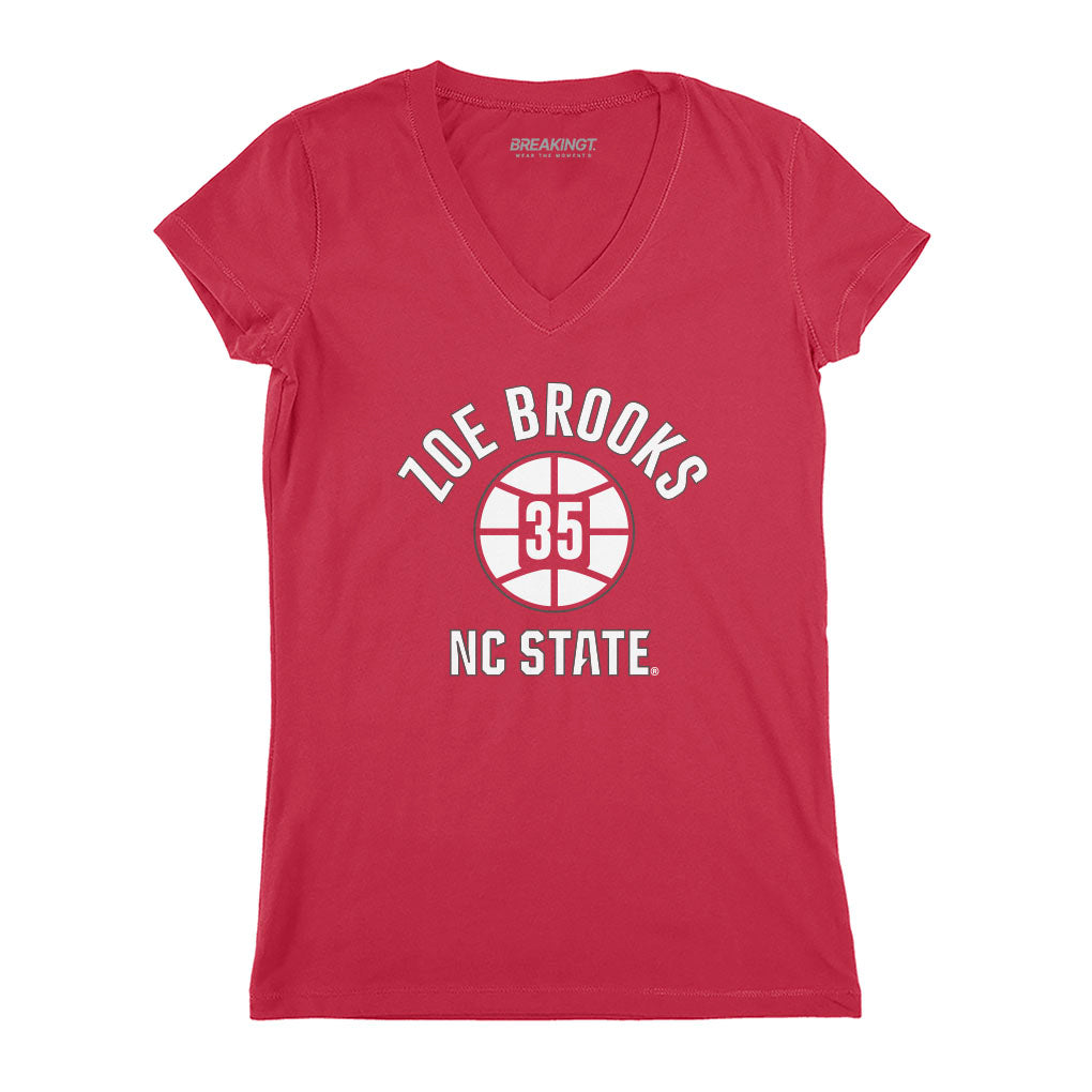 NC State Basketball: Zoe Brooks Name Number Ball