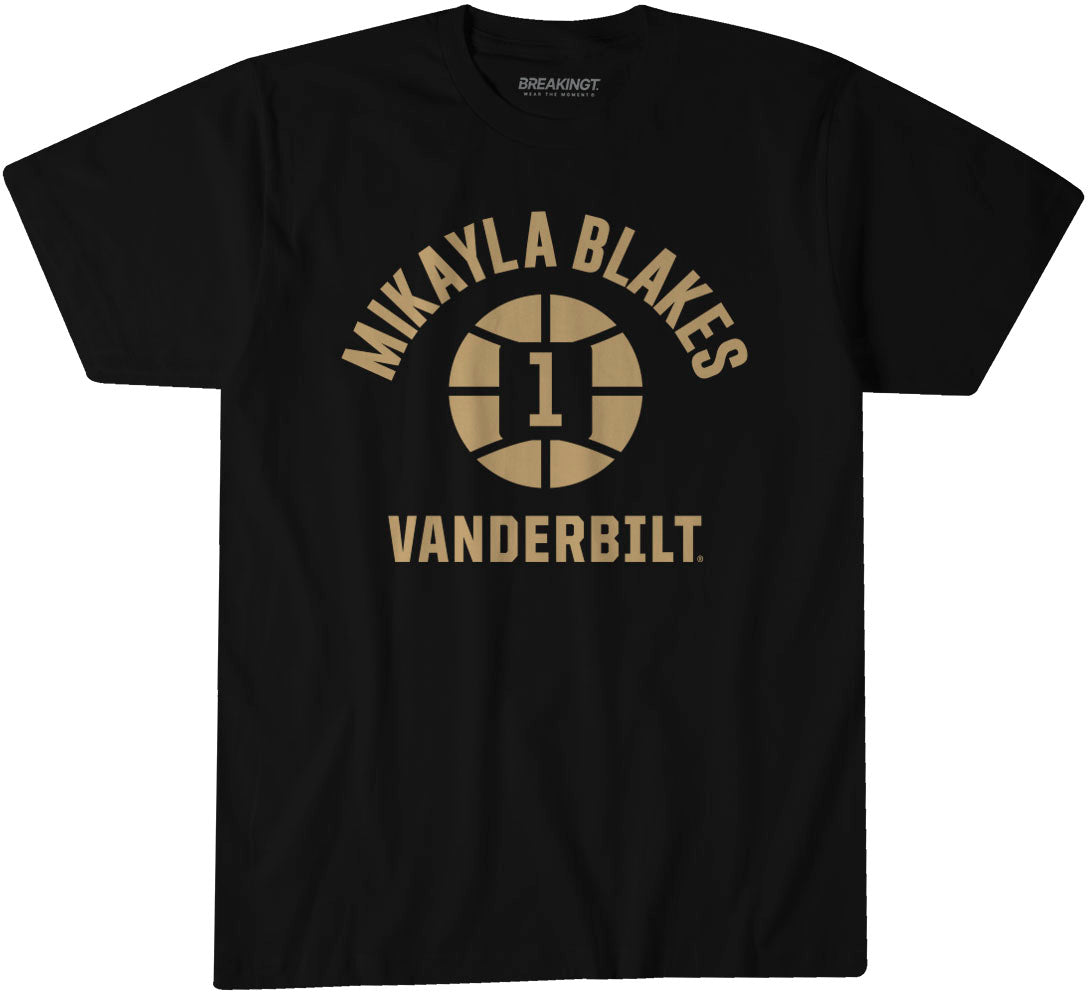 Vanderbilt Basketball: Mikayla Blakes Name Number Ball