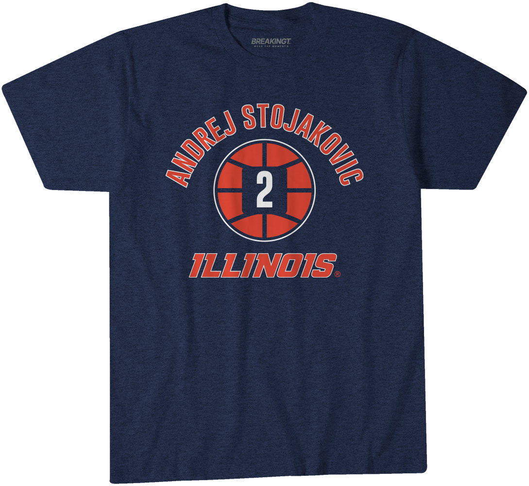Illinois Basketball: Andrej Stojaković Name Number Ball