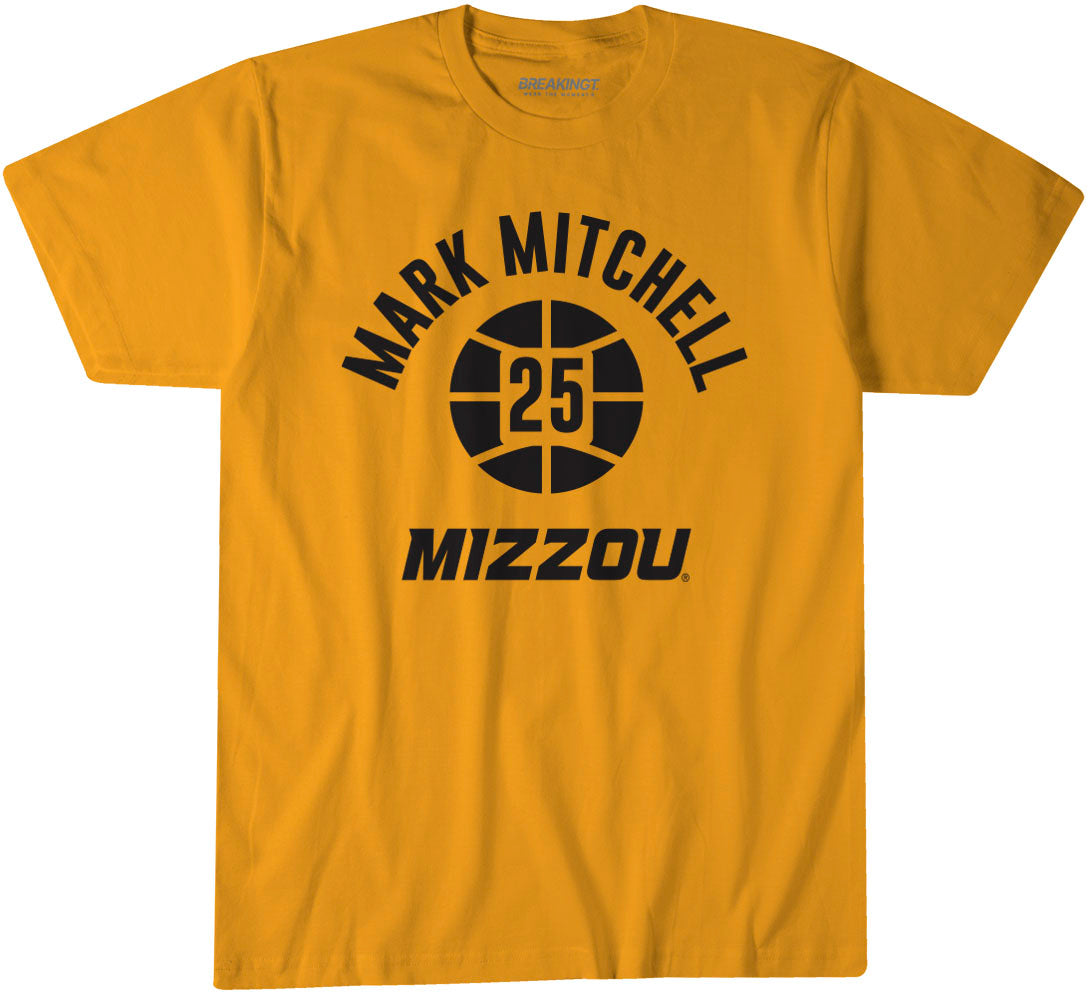 Missouri Basketball: Mark Mitchell Name Number Ball