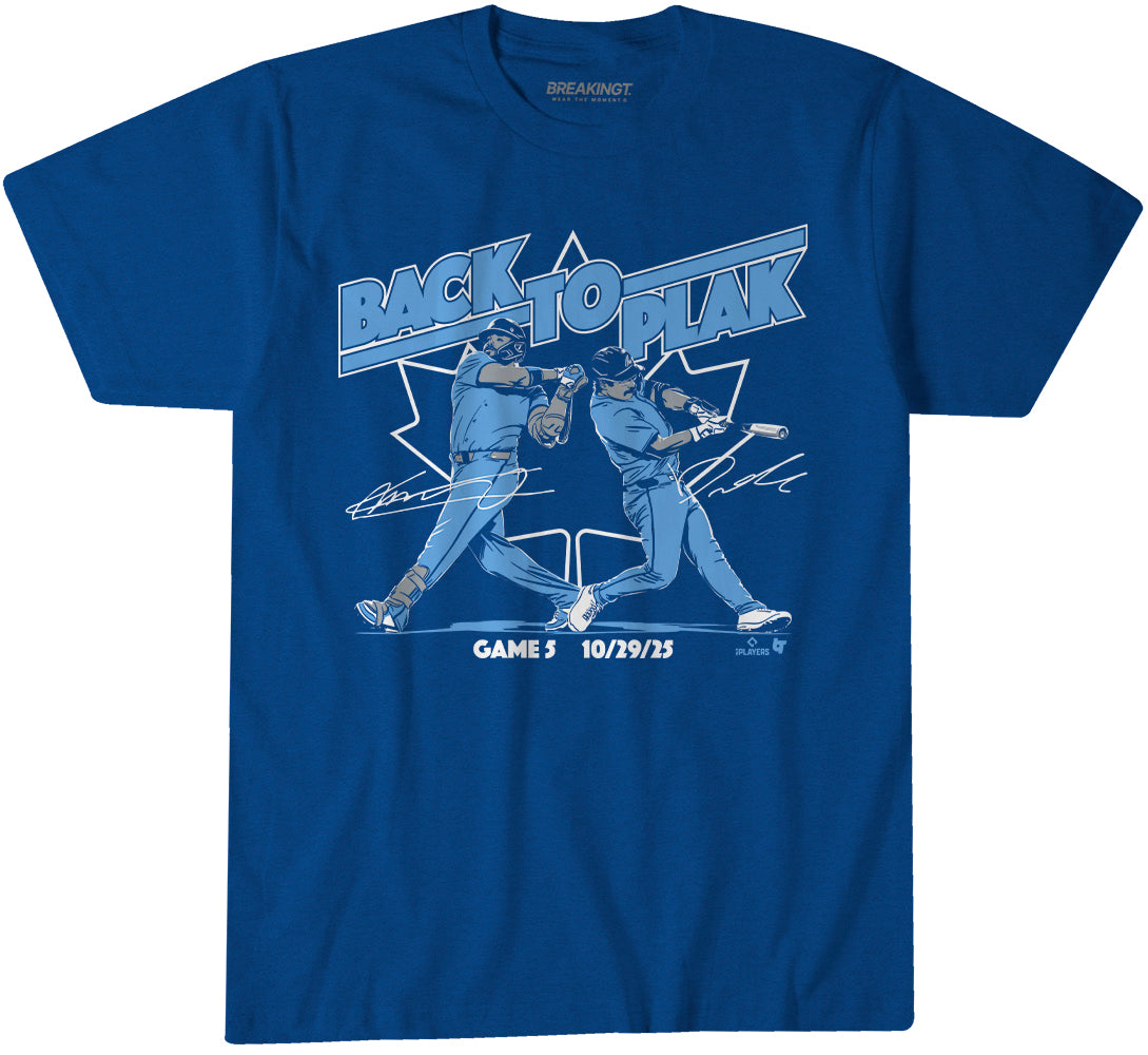 Davis Schneider & Vladimir Guerrero Jr: Back-To-Plak Youth T-Shirt