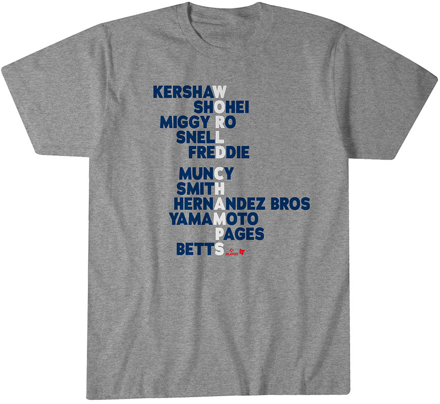 Los Angeles Baseball: World Champs Acrostic